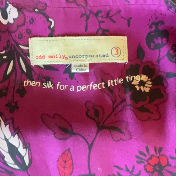 Odd Molly silk wrap top M - Picture 9 of 14